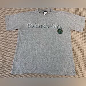 Vintage Colorado State University Gray Crewneck T-Shirt